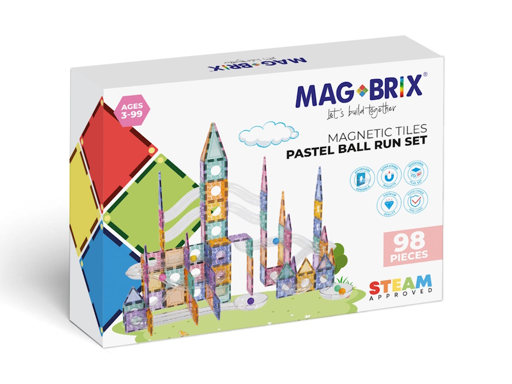 MAGBRIX® 98 PCS BALL RUN VIVID, , large