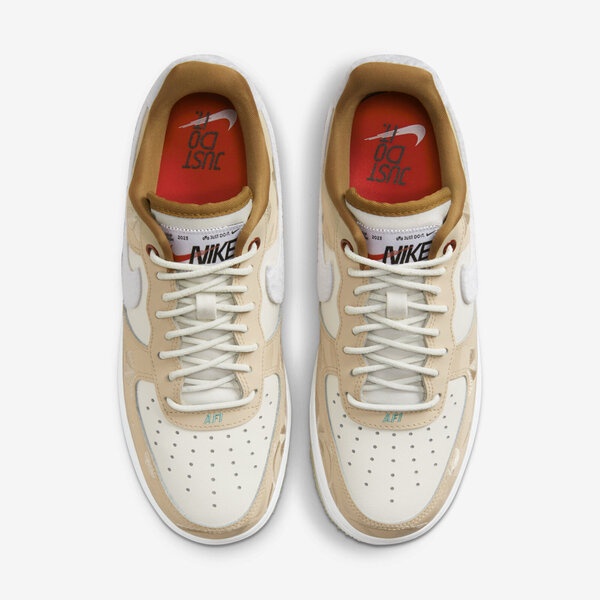 Kixpress-Nike Wmns Air Force 1 07 LX 女 休閒鞋 經典 毛絨 刺繡 奶茶 白 [FD4341-101], , large