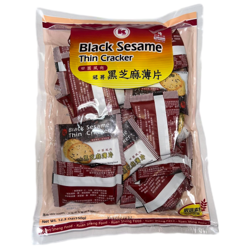 black sesame flavor thin cracker, , large