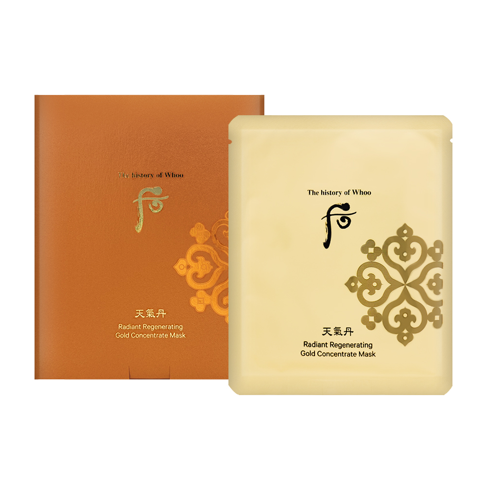 【WHOO后】天氣丹華炫純金安瓶面膜 1片, , large