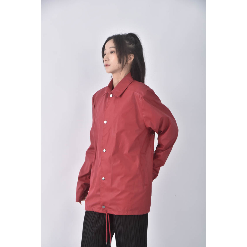 (M) rains質感素面紅色外套二手衣, , large