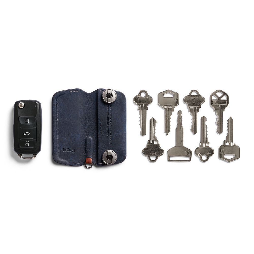 |快速出貨|Bellroy 磁吸式鑰匙包 鑰匙圈 優質皮革 Key Cover Plus 系列 第三版-深海藍, , large