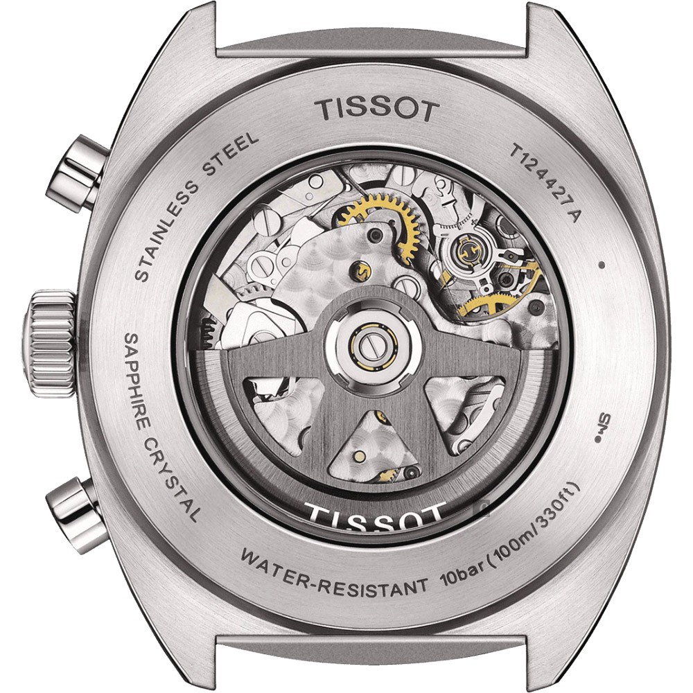 TISSOT天梭 Heritage 1973 機械手錶-43mm  T1244271604100, , large