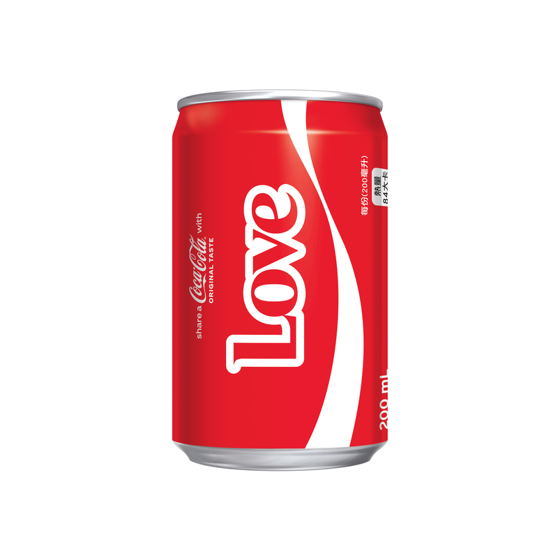 可口可樂獨家LOVE迷你罐200ml, , large