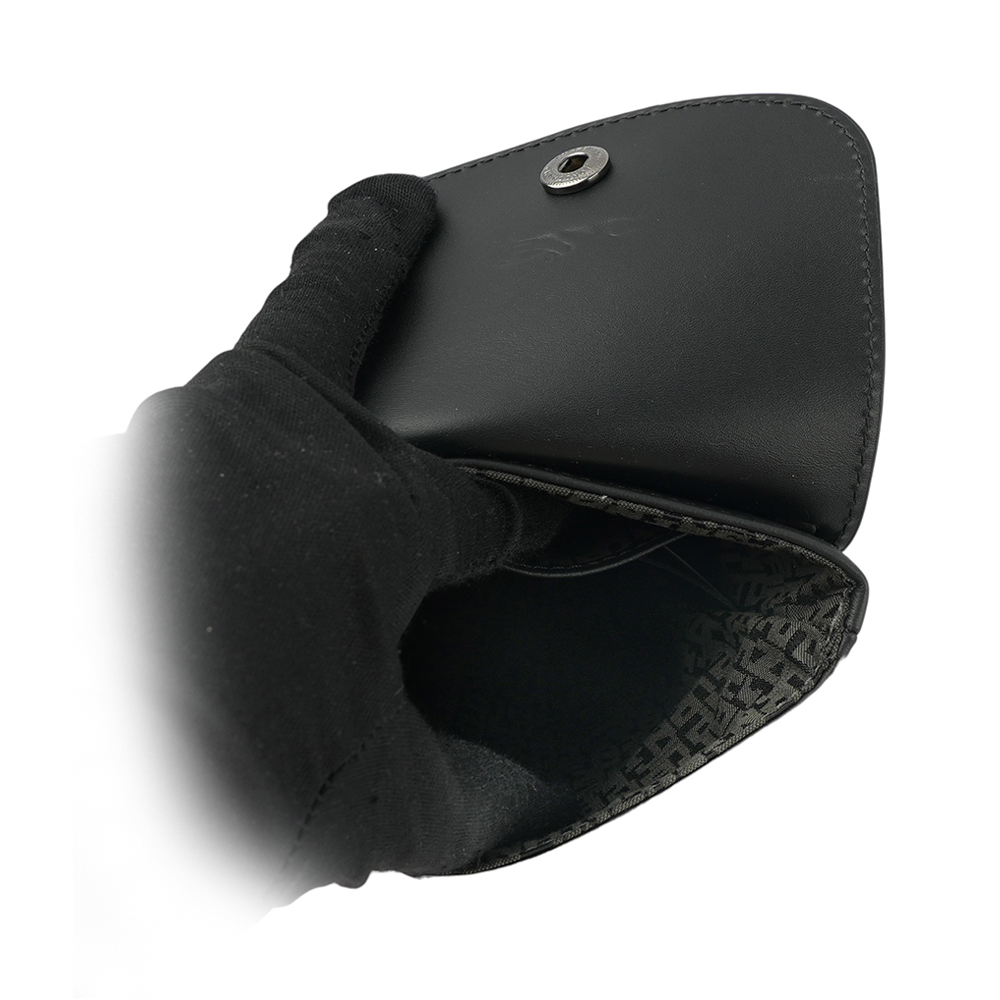 LONGCHAMP Le Pliage Xtra 小牛皮斜背手機包/黑色, , large