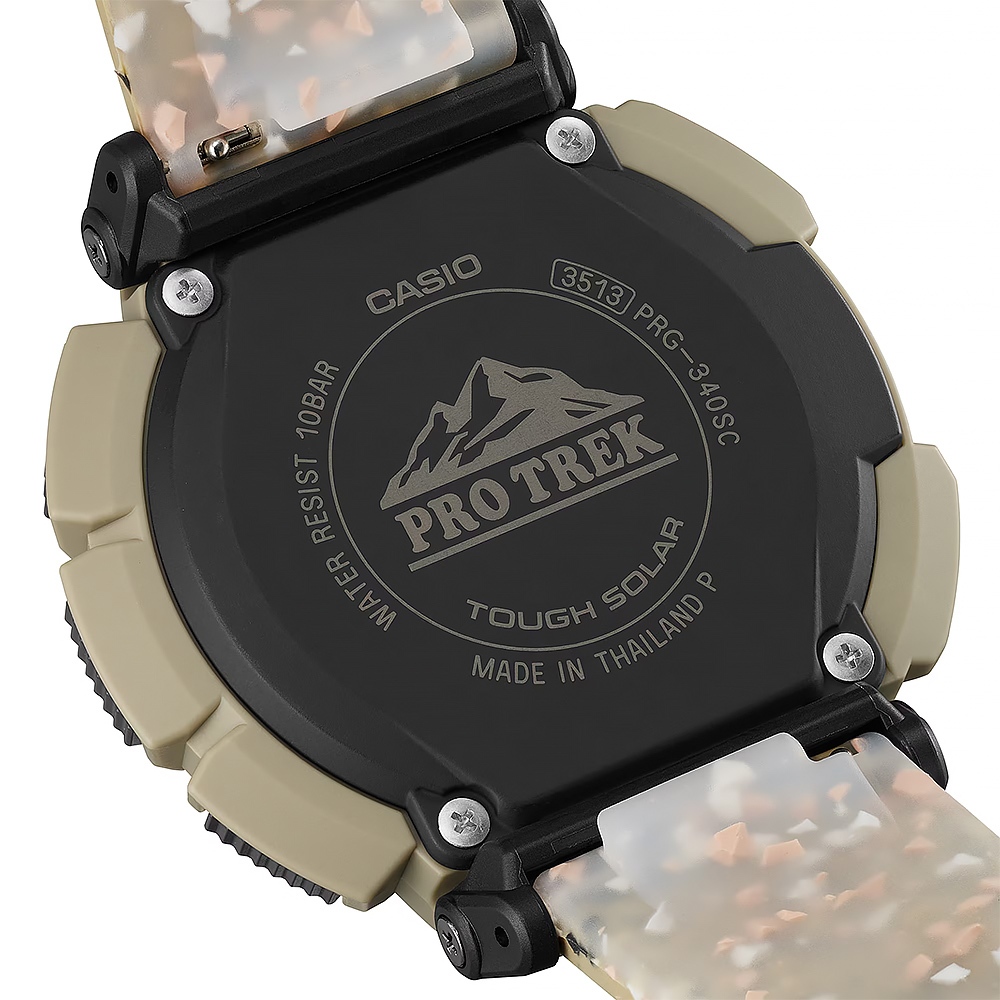CASIO 卡西歐 PRO TREK  戶外運動太陽能環保手錶-黃 PRG-340SC-5, , large