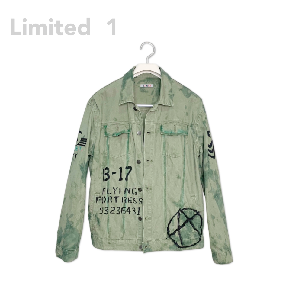 U.S. Air Force Graffiti Jacket Gray Green, , large