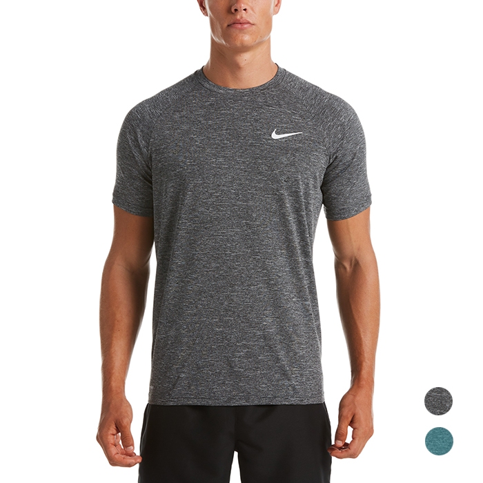 [秉宸] NIKE Heather 成人男機能防曬T恤 運動上衣 抗UV UPF 40+ DRI-FIT NESSA589, , large