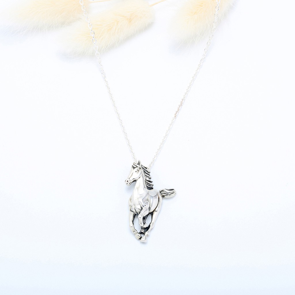 【Angel & Me】馬到成功 Horse s925 純銀 項鍊 生日 父親節 禮物, , large