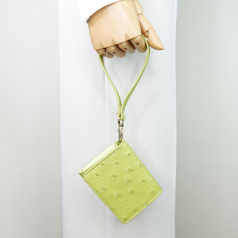 【M2nd】Ostrich Tri-fold Wallet, , large