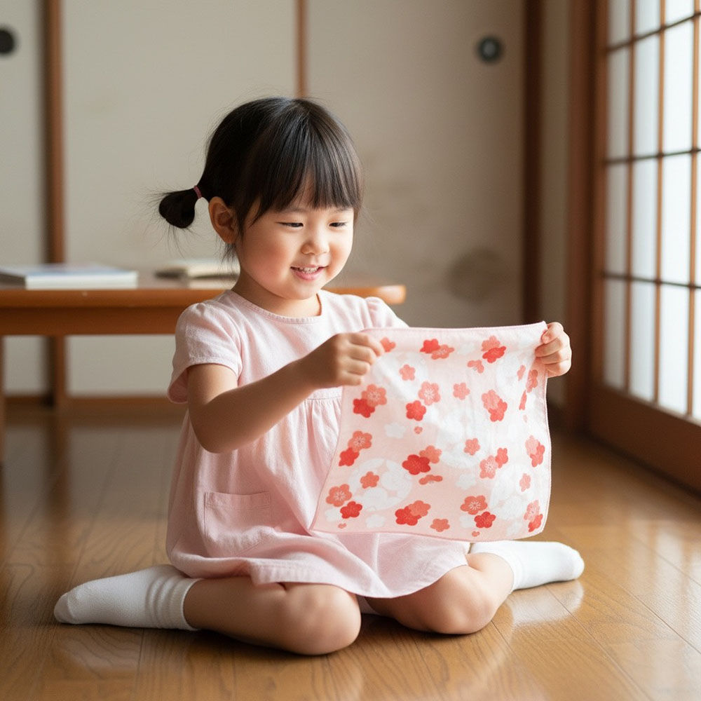 [瑪莎利亞]　日本製【濱文漾】純棉手帕/方巾－梅花共舞（3入組）, , large