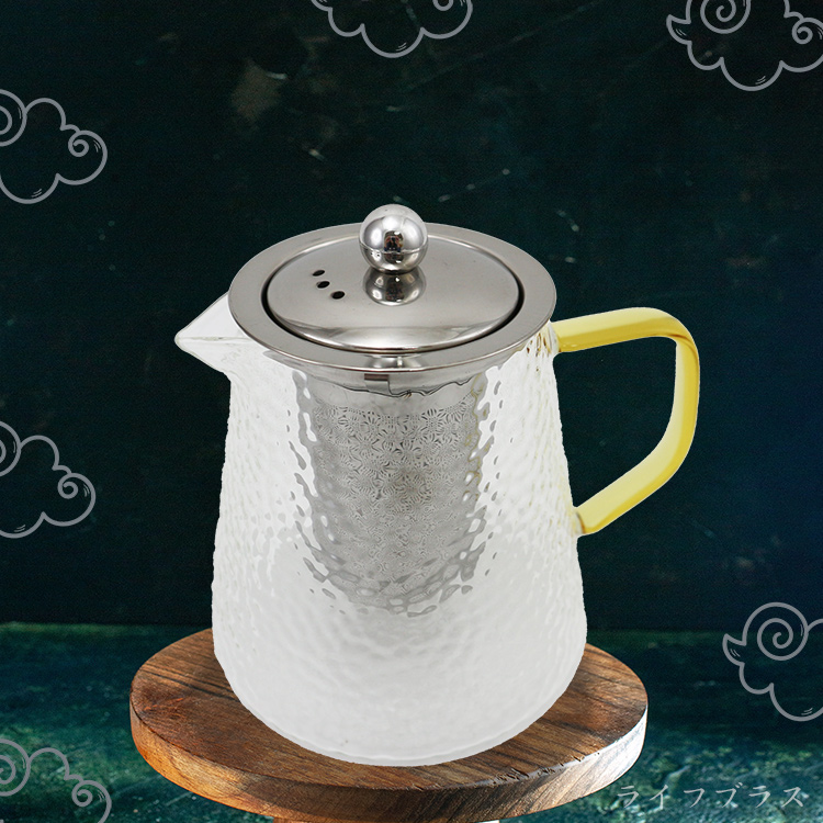 milomix 錘紋耐熱玻璃泡茶壺-900ml-2入, , large