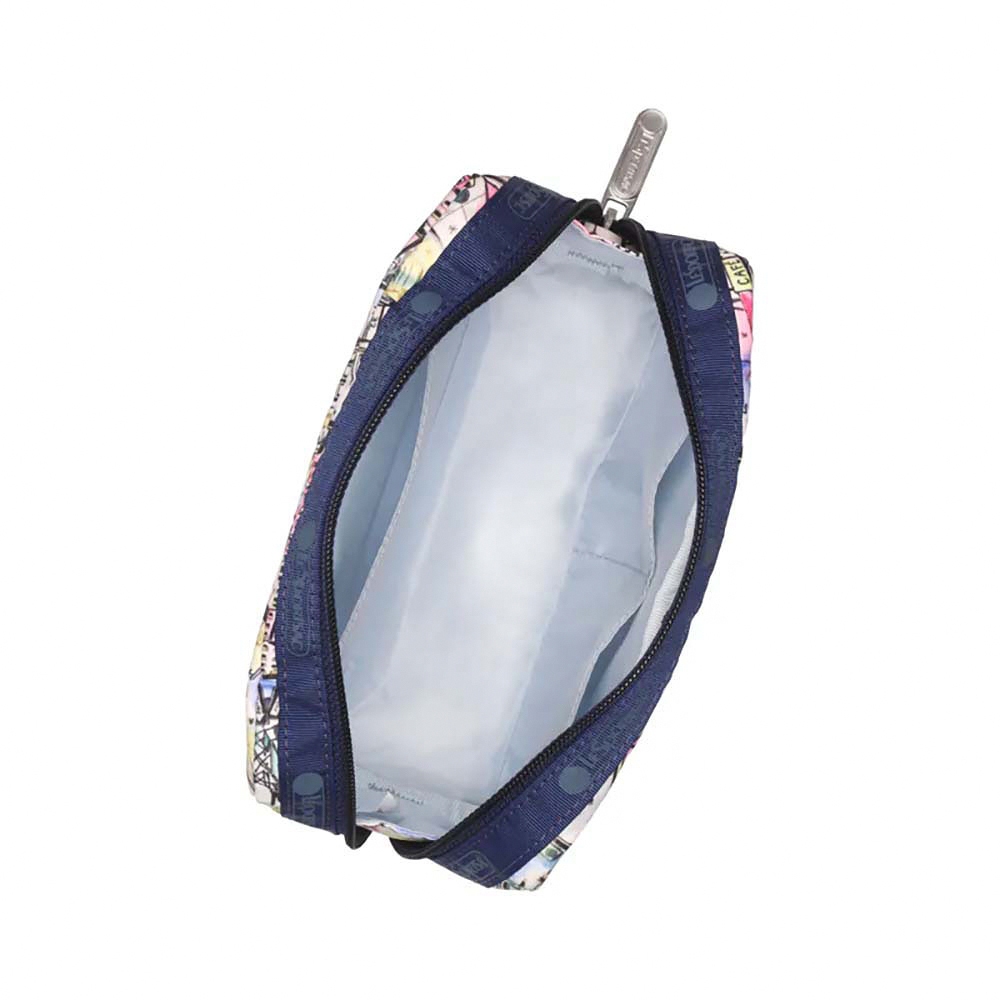 |快速出貨|Lesportsac Rectangular Cosmetic 立體長形收納化妝包/ 冬日紐約街景, , large