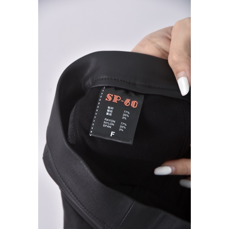 (M) sip 60高腰質感皮質藍色長褲二手衣, , large