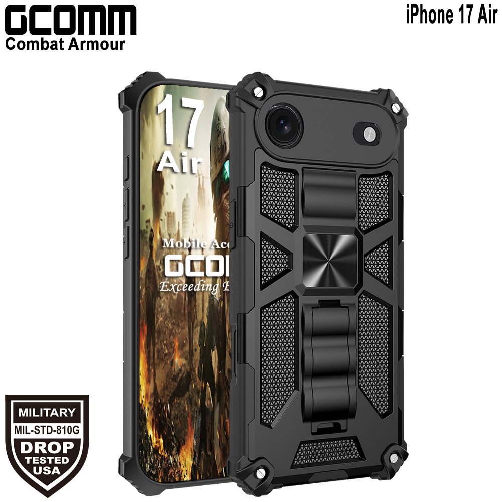 GCOMM iPhone 17 Air 軍規戰鬥盔甲保護殼 Combat Armour 黑戰甲, , large