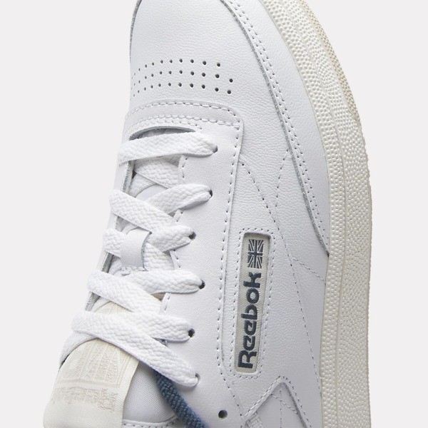 Kixpress-Reebok Club C 85 男女 休閒鞋 運動 經典 復古 皮革 簡約 百搭 舒適 白灰藍 [100033086], , large