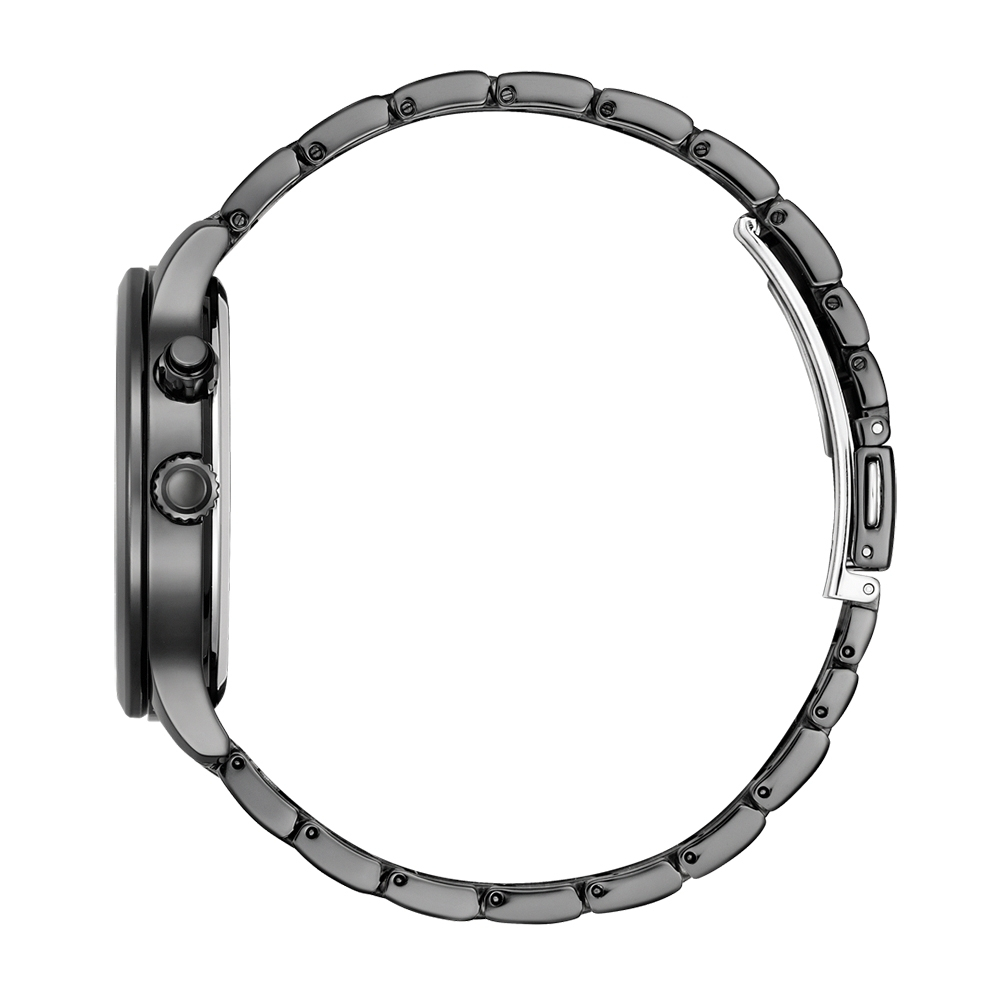 CITIZEN 星辰 亞洲限定 光動能紳男月相手錶 AP1055-87L, , large