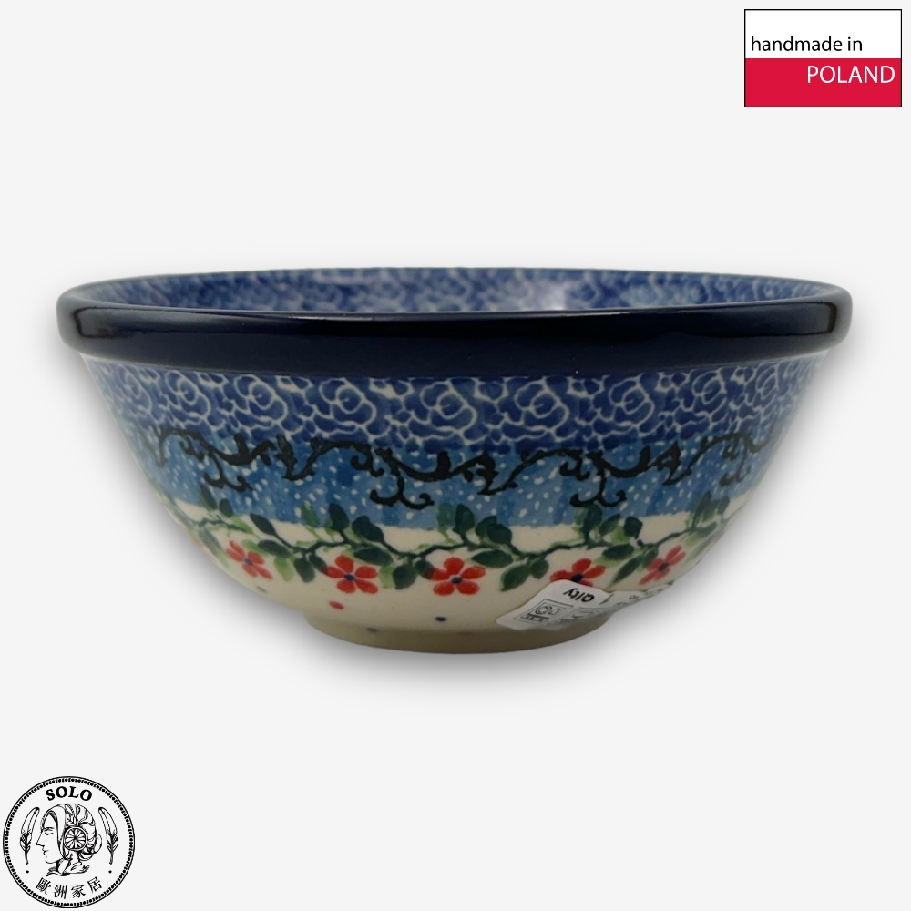 【SOLO Vintage】CA Polish Pottery 12cm Small Bowl Sauce Dish Dessert Bowl Ice Cream Bowl Pudding Bowl Red Princess Series, , large