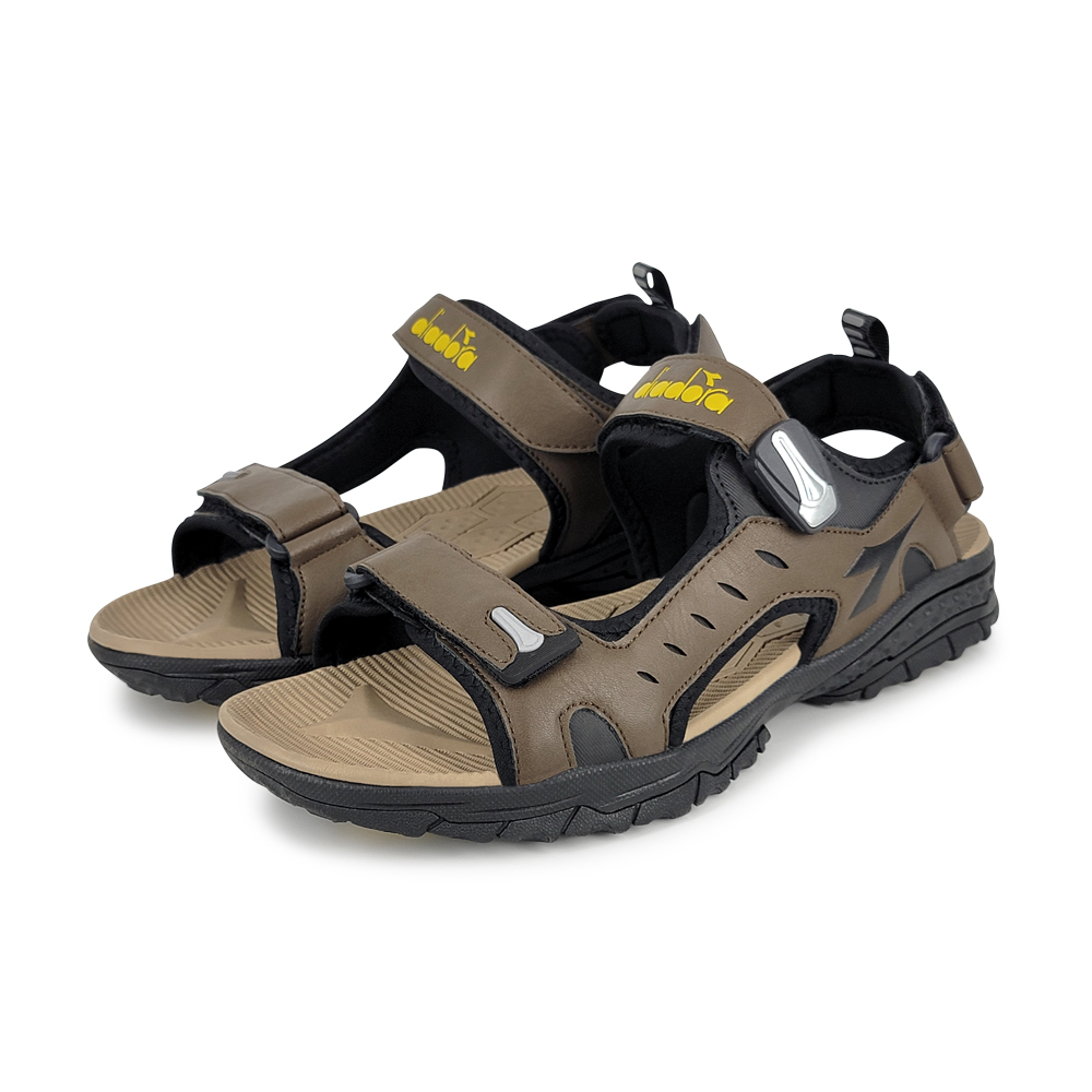 DIADORA迪亞多那 水陸兩用機能涼鞋 男鞋 旅遊 溯溪 簡約 磁扣 柔軟 彈性 減震 耐磨 耐穿 防滑 咖啡 藍, , large