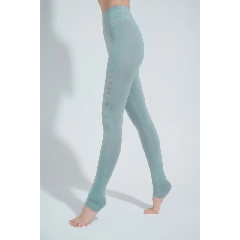 YOGA FLOW Chakra Pants - 脈輪柔彈緊身長褲 - 薄荷綠 Warm Green, , large