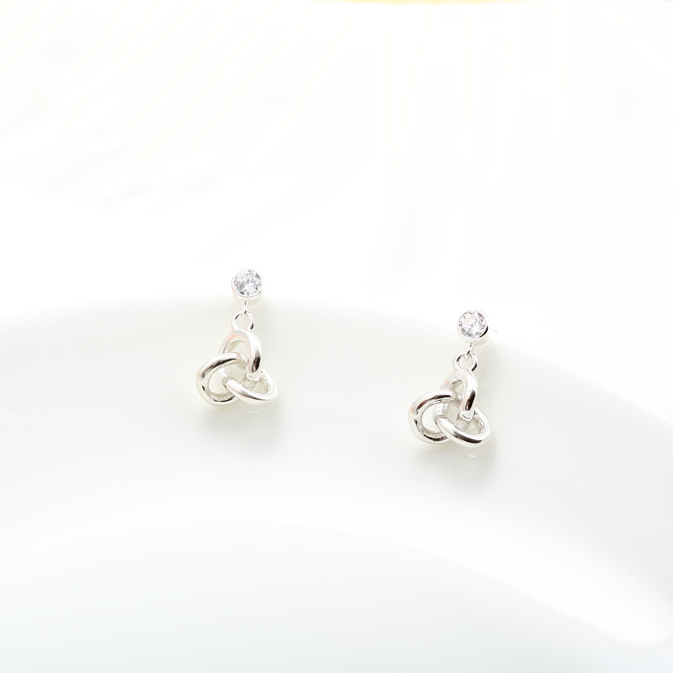 【Angel & Me】Love infinity s925 sterling silver earrings gift, , large