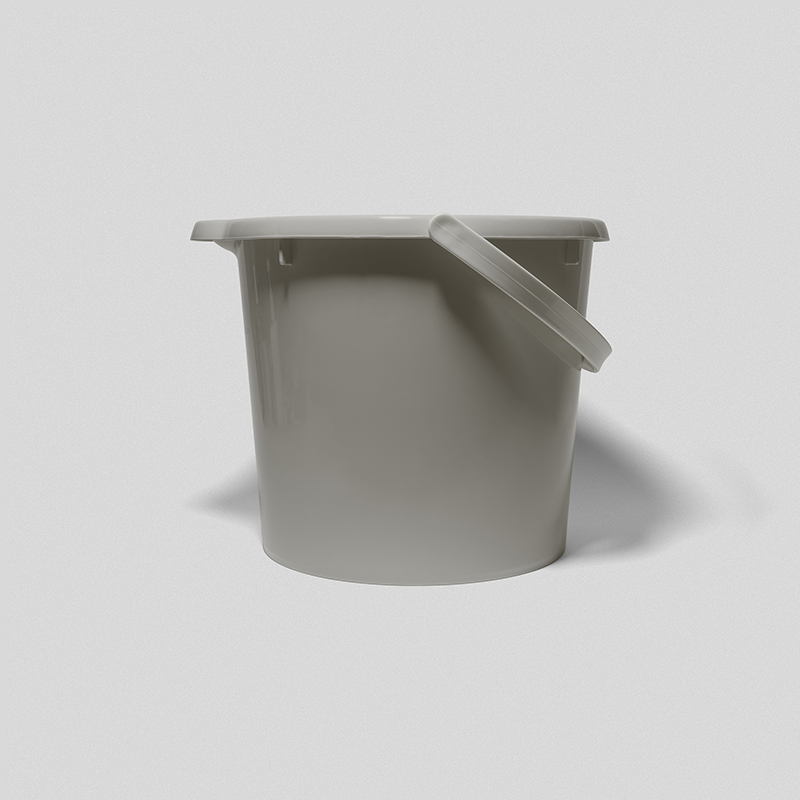 GINII基尼|質感加厚手提水桶 6L 象牙白/塑膠水桶 圓型水桶 手提水桶 多用途水桶 泡腳 園藝 洗澡桶, 象牙白, large