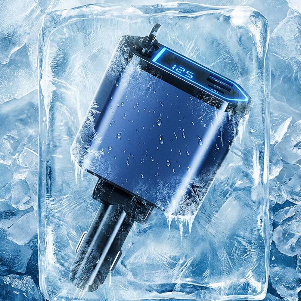 ZSK POWER K228 Fast Car Charger with Voltage Display, , large