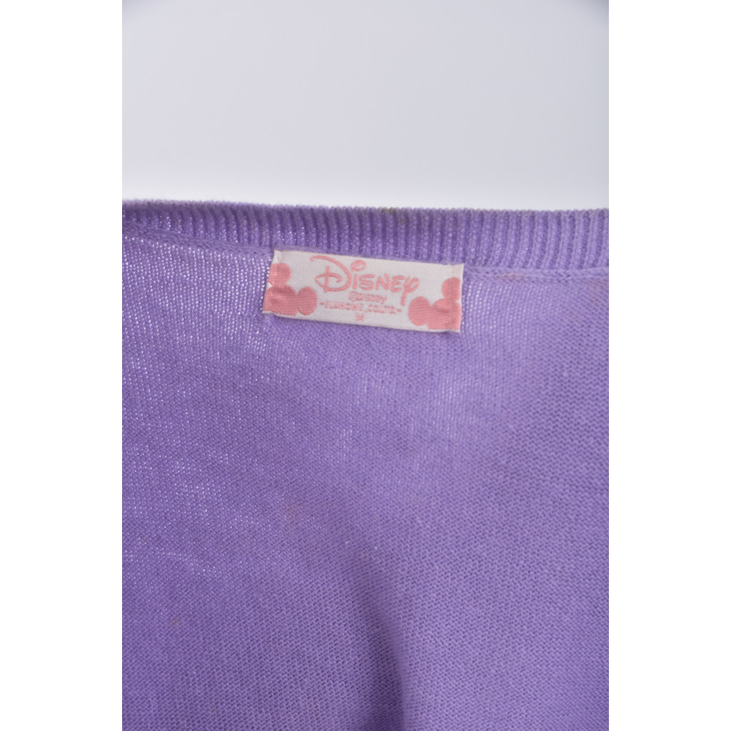 (S) disney吊帶棉質純棉貼鑽紫色上衣二手衣, , large