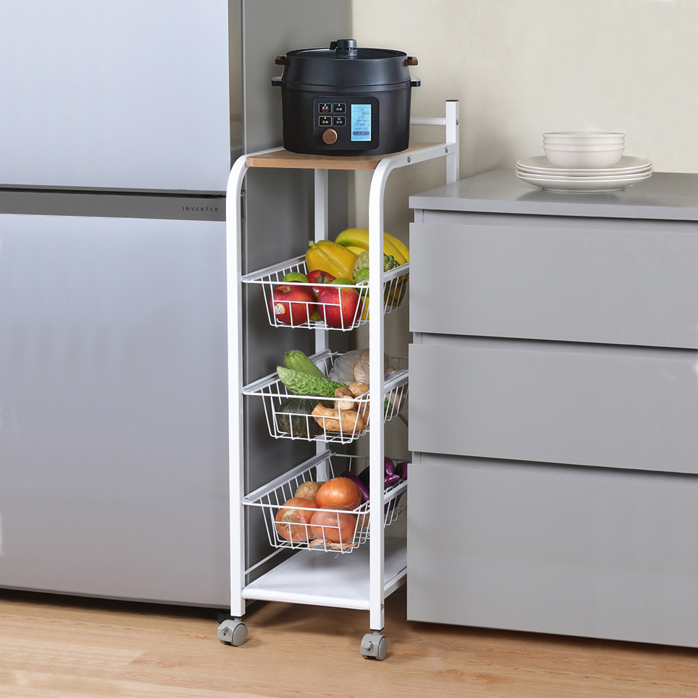 《C&B》廚房隙縫收納五層置物架推車電器架/台灣生產, , large