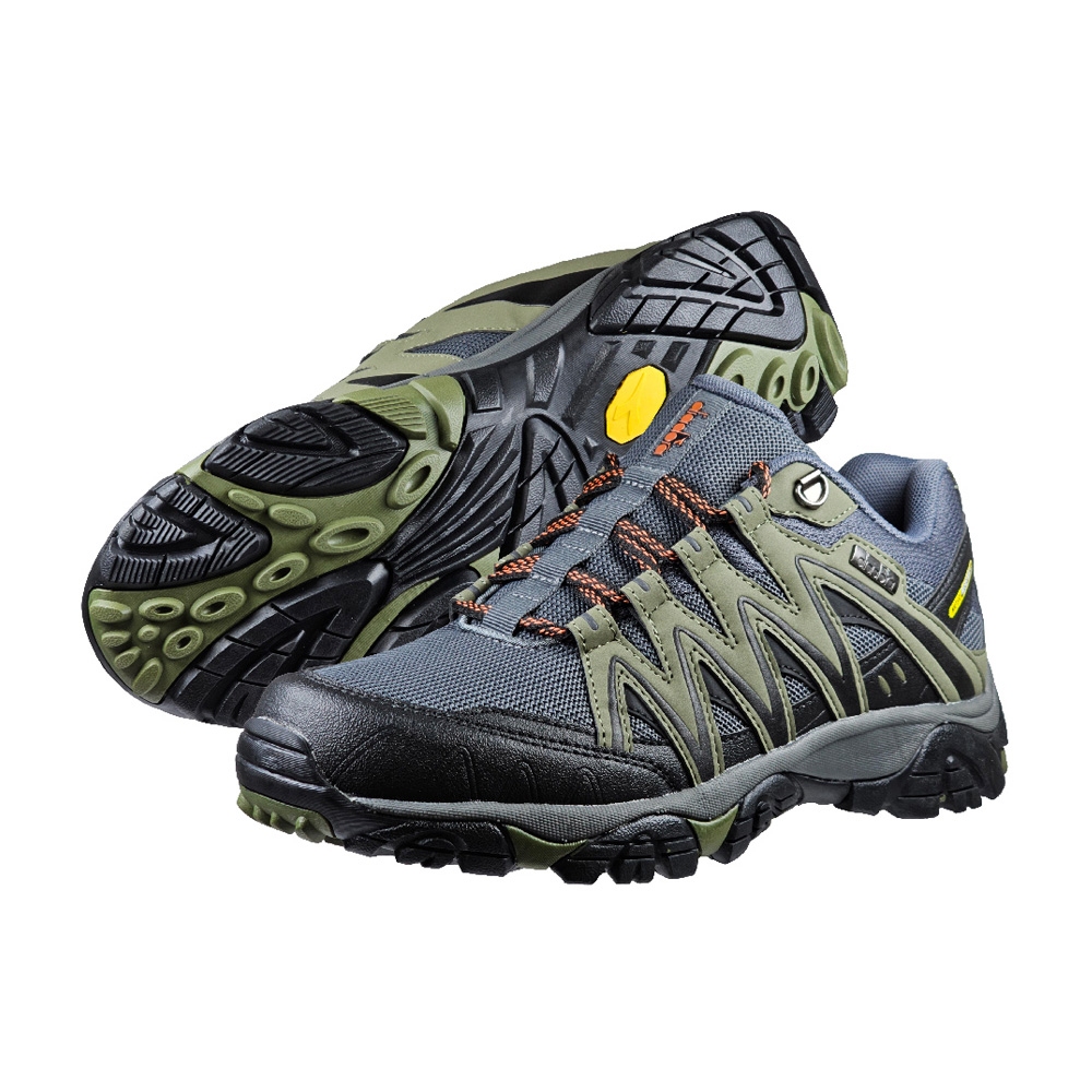 DIADORA迪亞多那 風暴戶外越野鞋 男運動鞋 登山鞋 男鞋 防潑 足弓支撐 緩衝 吸震 耐磨 緩震 防滑 灰綠 黑藍, , large