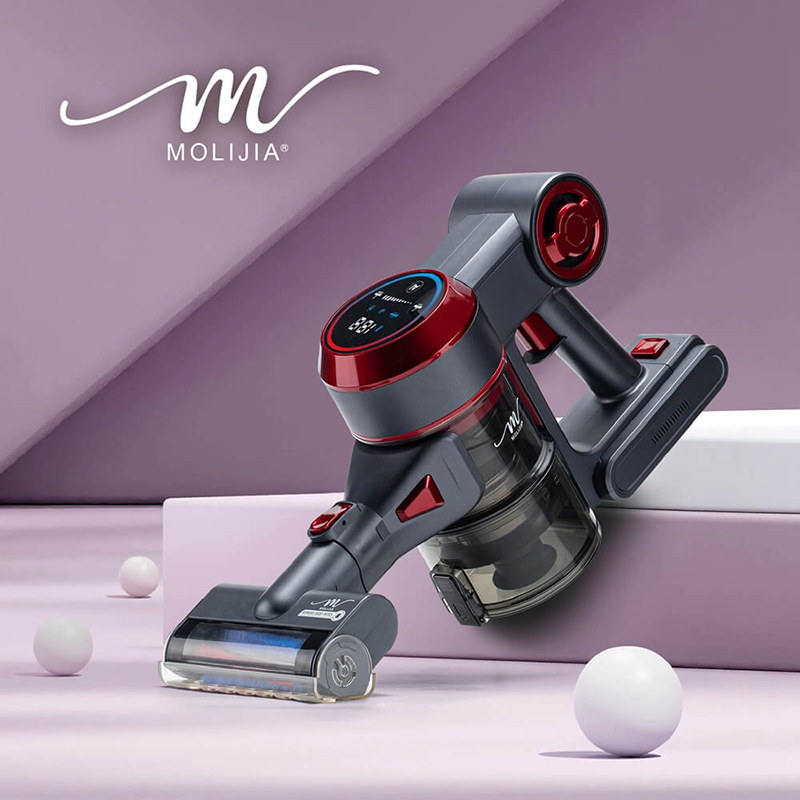 【MOLIJIA】M181 Automatic AI Sensing Handheld Cordless Vacuum Cleaner - Grayish Red, , large