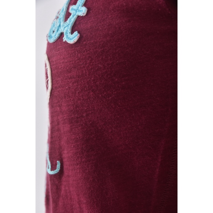 (S) aeropostale印花紅色短袖上衣二手衣, , large