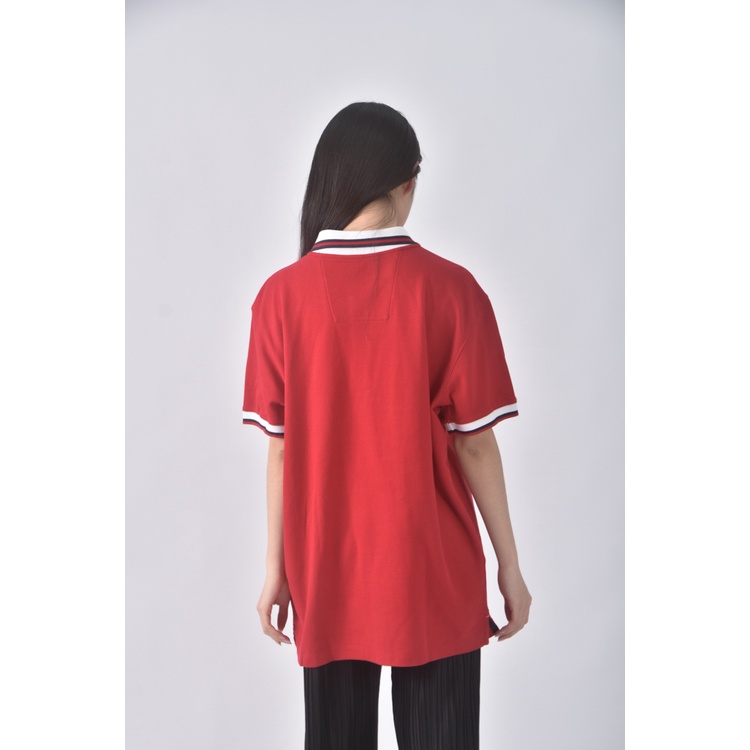 (L) nautica運動棉質紅色短袖上衣二手衣, , large