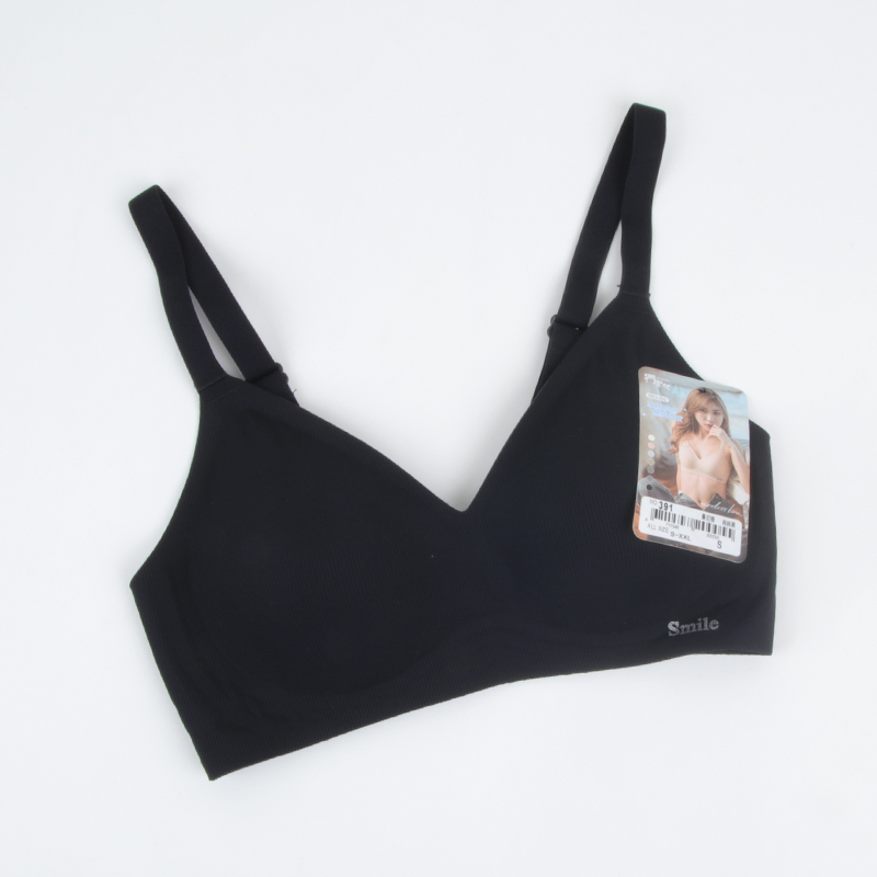 [WINIBRA] Mannyton Wireless Bra ABC Cup, BlABCk, Size XXL (40), 黑色, large