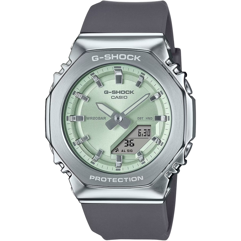 CASIO 卡西歐 G-SHOCK 粉彩金屬八角手錶 女錶 GM-S2110-3A