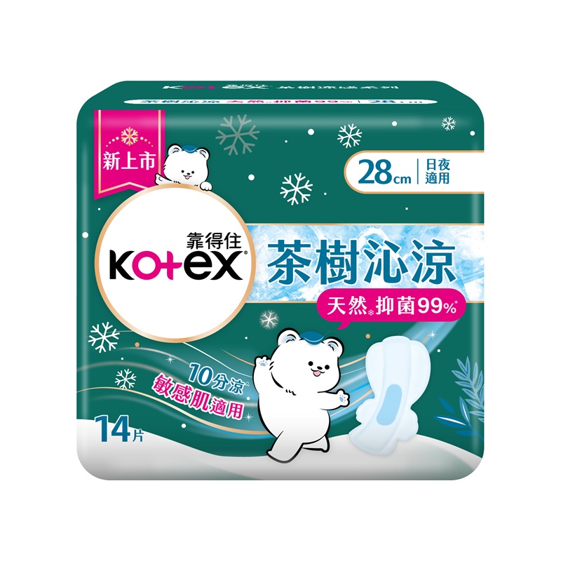 Kotex super cooling anti 28cm 14P, , large