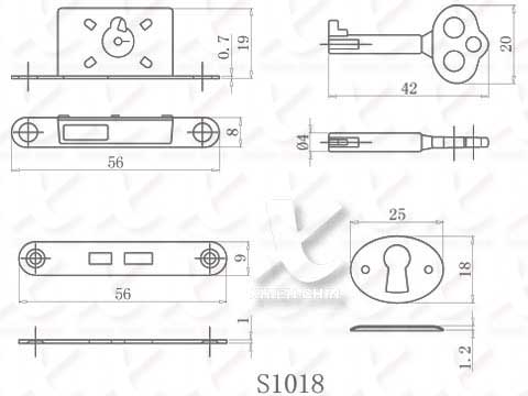 Full Mortise Lock, , large