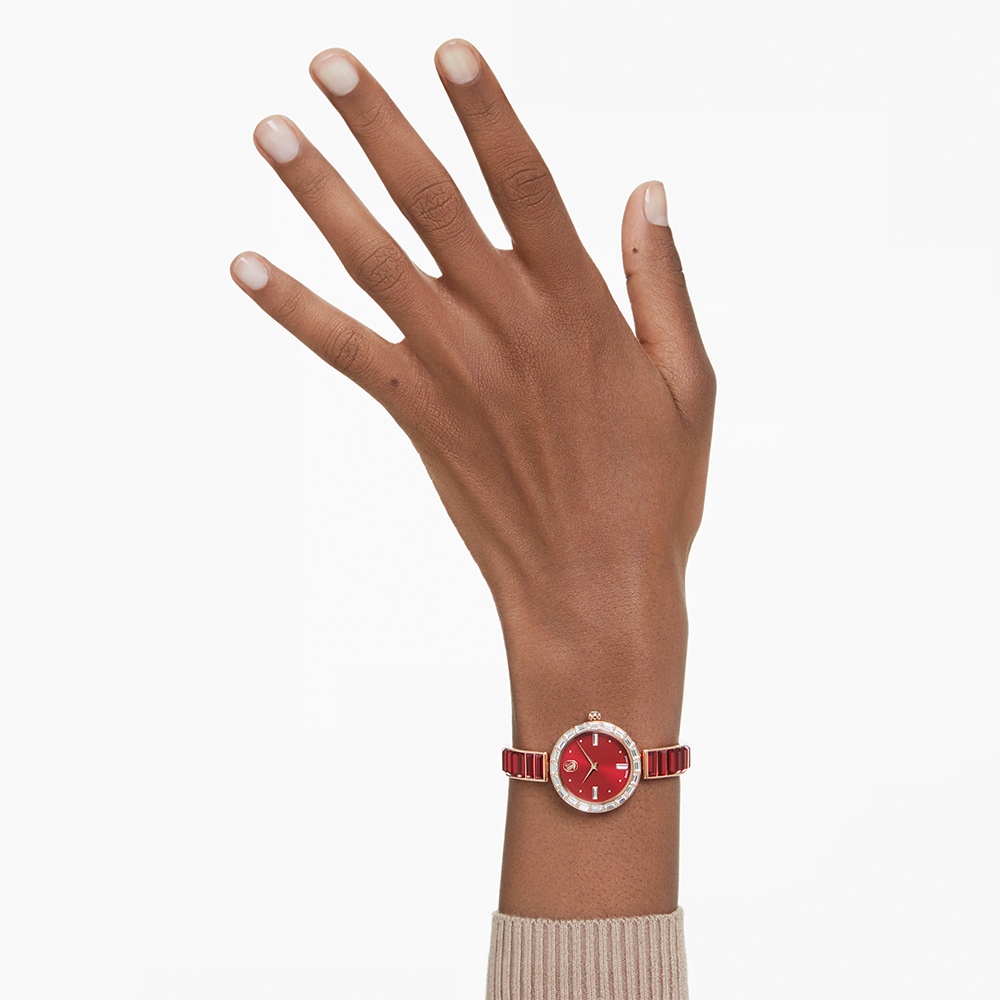 SWAROVSKI 施華洛世奇 Matrix Bangle 方形切割水晶手鐲式手錶 女錶-25mm 送禮 5690811, , large