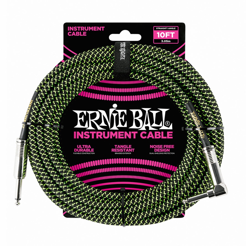 ERNIE BALL CABLE BRAIDED SA IL頭 3米 多色款【敦煌樂器】, , large