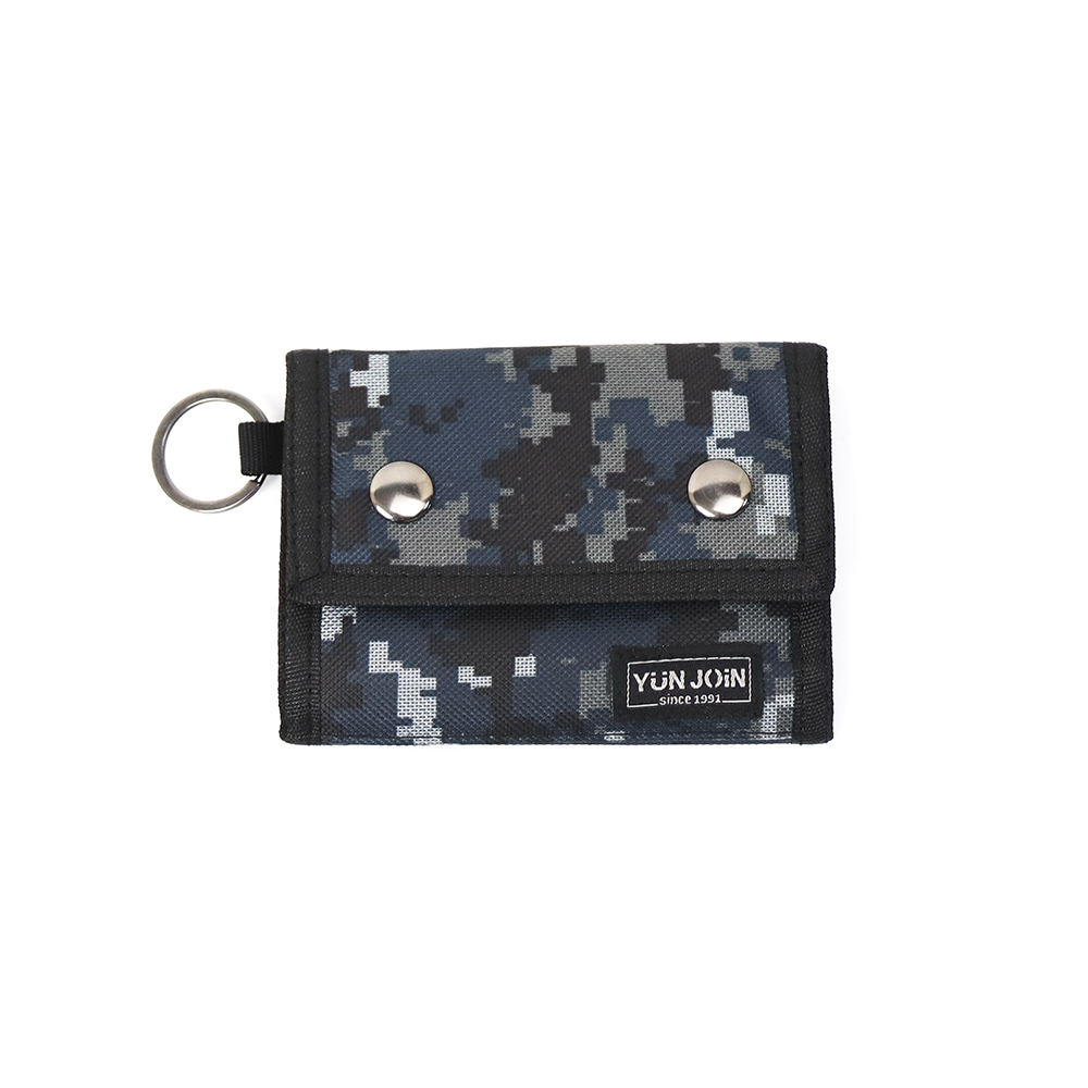 【YUNJOIN】蓋頭三摺短夾 尼龍短夾 錢包 零錢包 皮夾 魔術皮夾 七夕 情人節 禮物 開學季 三摺, , large