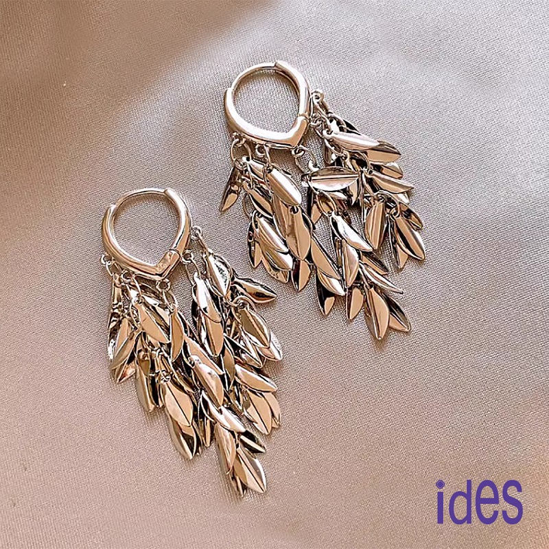 [ides愛蒂思] 輕珠寶時尚設計都會系列耳環/麥穗流蘇, , large