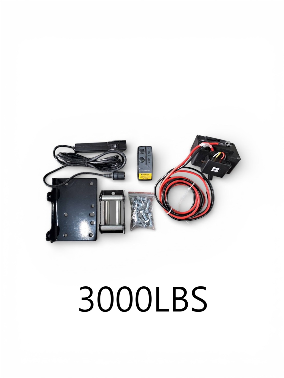 WIN五金 松盈牌DC-12V 3000LBS車用捲揚機附無線遙控 捲揚機 電動吊車 吊車 電動絞盤 手動吊車 手搖吊車 吊重產品 起重, , large