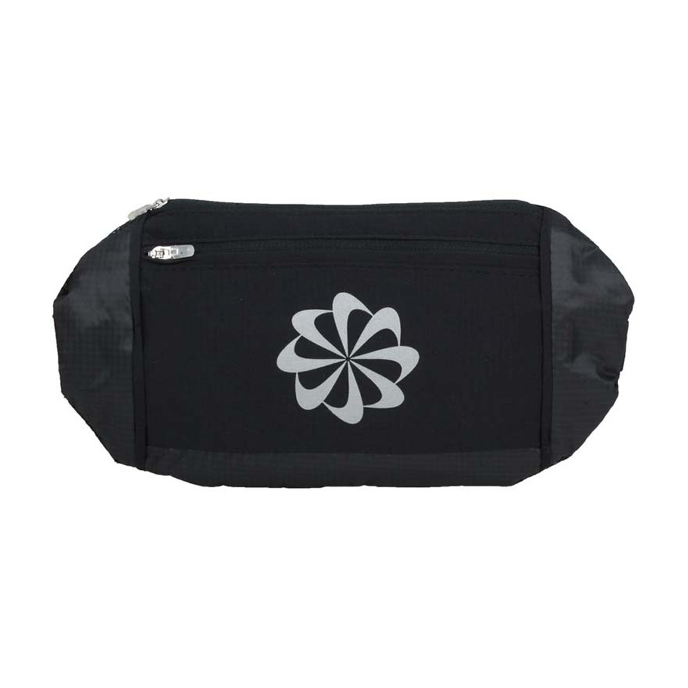 NIKE CHALLENGER腰包(大) 隨身包 休閒 慢跑 戶外運動 反光 雙層拉鍊 輕量 透氣 乾爽 舒適 藍綠 黑, 黑, large