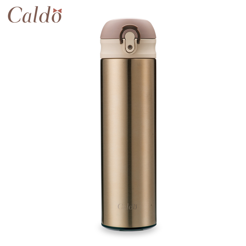 [ Caldo卡朵 ] 曖曖內含光彈蓋不鏽鋼保溫瓶 500ml-琥珀金, , large