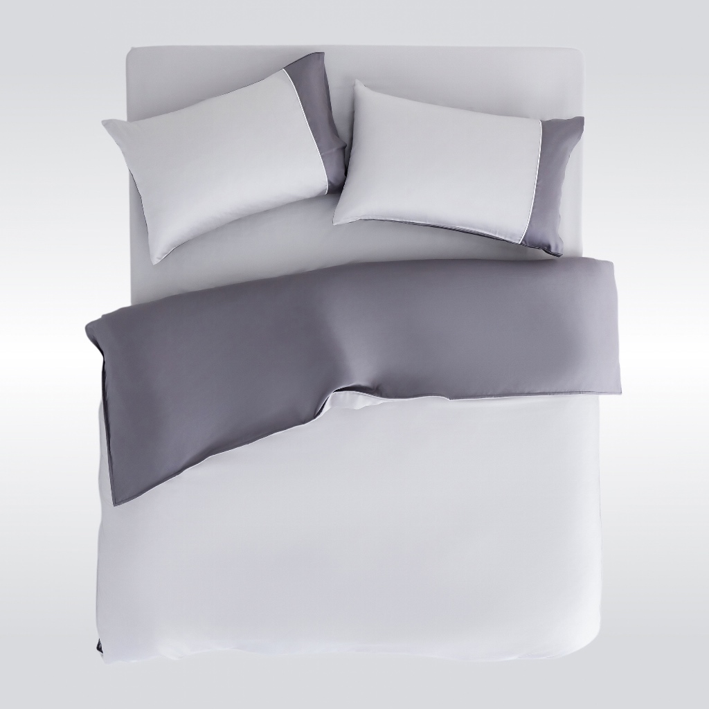 DOTDOT Lite - 『淺灰』 床包枕套組/兩用被/寢具組｜Classic系列｜60s天絲萊賽爾, , large