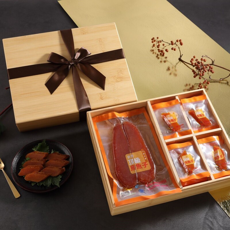 [大賞] 野生烏魚子雙饗禮盒(5兩1入+200g/28入一口烏魚子), , large