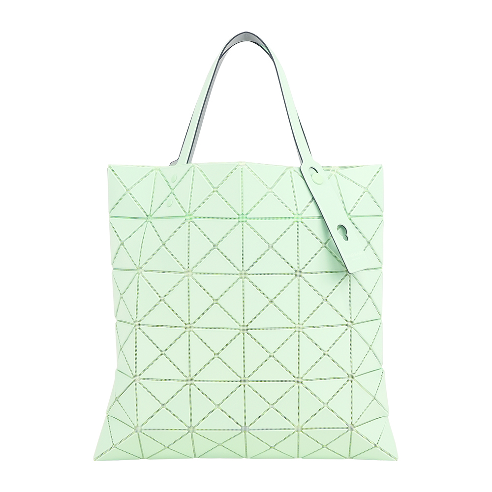 ISSEY MIYAKE BAO BAO LUCENT 6x6 霧面雙色托特包(淺綠色/綠色), , large