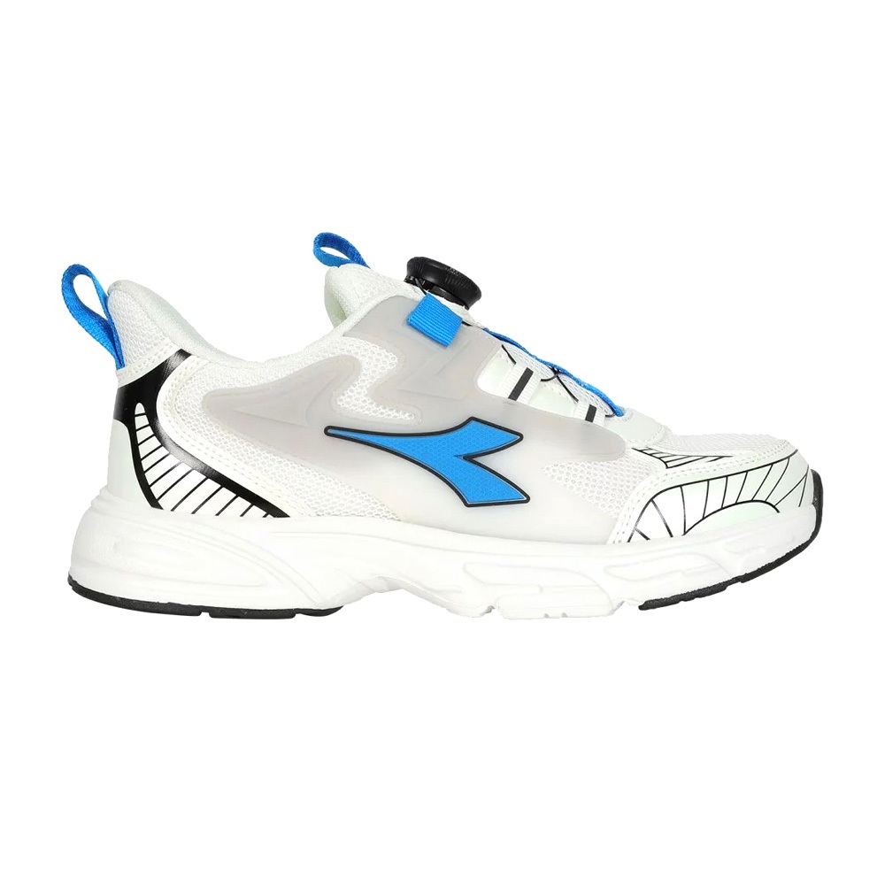 DIADORA迪亞多那 大童時尚運動鞋 童運動鞋 童鞋 旋鈕式鞋帶 寬楦 透氣 保護後跟 吸震 減壓 黑黃 白藍 粉紫, , large