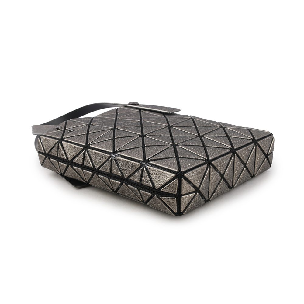 ISSEY MIYAKE BAO BAO 5X4 立體金屬色迷你方盒手提包/槍銅色, , large