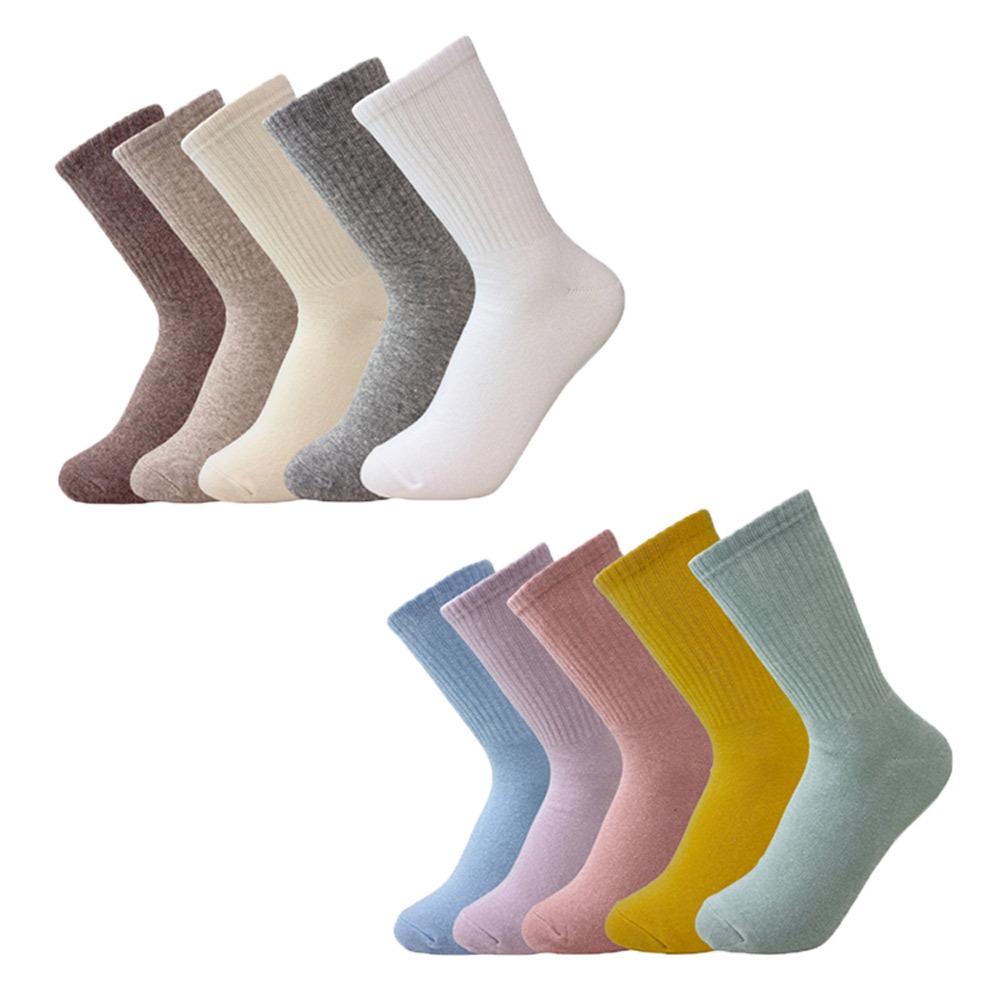 【D&G】女運動長襪<中灰>D595 抑菌消臭 中筒襪 穿搭襪, , large